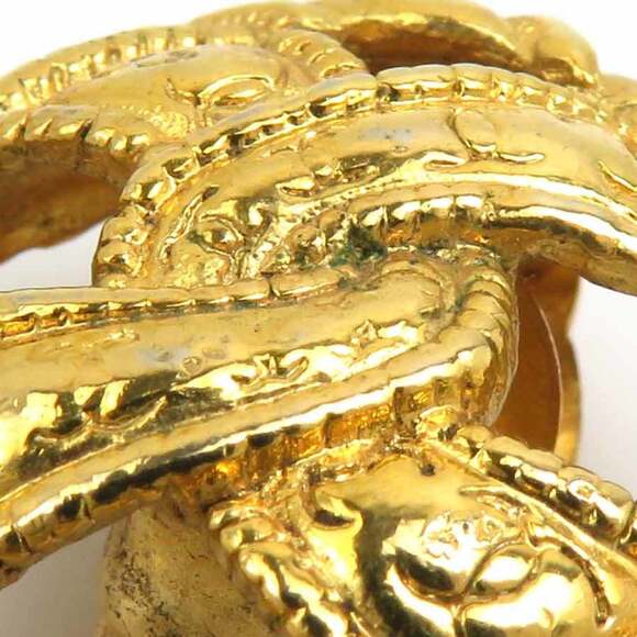 Chanel Cc Logo Clip-On Earrings Gold- #244038C56B - Picture 9 of 9